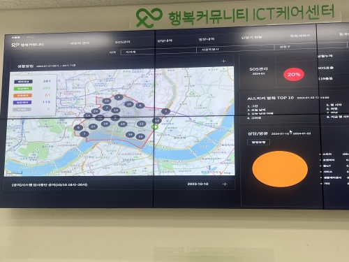 행복커뮤니티 관제센터[사진=성동구]