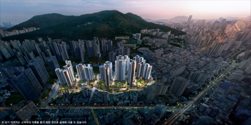 부산시 양정동 일원에 들어서는 '양정 롯데캐슬 프론티엘' 조감도[사진=롯데건설]