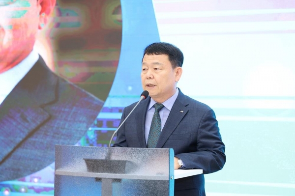 윤석대 한국수자원공사 사장이 '제1차 대전지역 혁신포럼 세미나'에서 개회사를 하고 있다. 한국수자원공사(K-water, 윤석대)는 7월 2일 대전광역시, 충남대학교 등 대전지역 혁신 주체와 함께 충남대학교 융합교육혁신센터에서 '제1차 대전지역 혁신포럼 세미나'를 열고 협력 방안을 논의했다.