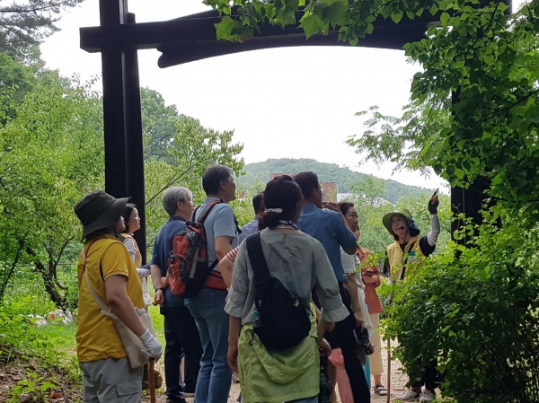 7월 2일 국립대전숲체원 산림복지 입문과정 1차 교육이 진행되고 있다. (사진제공=한국산림복지진흥원 국립대전숲체원)