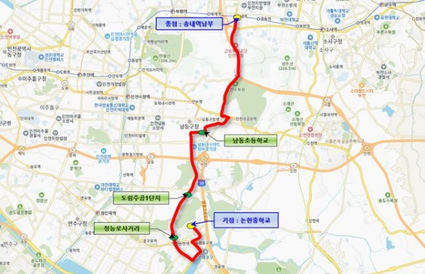 노선도(사진제공=인천시)