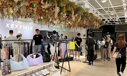 젝시믹스, 대만 친메이 백화점 팝업매장 전경
