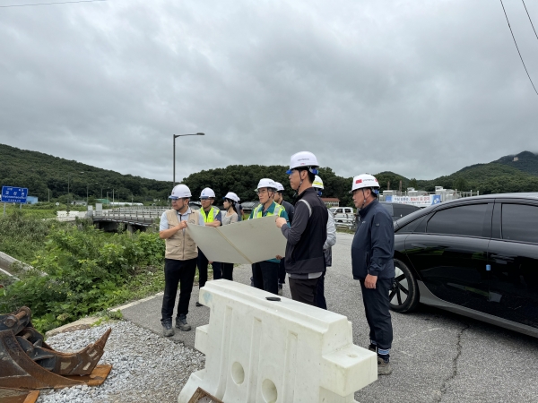 국지도84호선(길상~선원) 도로개설공사 현장 모습(사진제공=인천시)