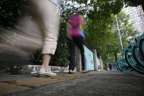 일본인학교 초등생이 괴한의 습격을 받은 사건 현장 주변[사진=교도 연합뉴스]