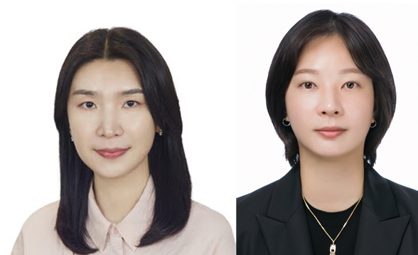 (왼쪽부터 대경대 tk사회복지케어과 이헤연교수, 태권도과 강보현 교수)