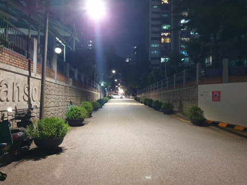 삼성2동에 설치된 스마트보안등[사진=강남구]