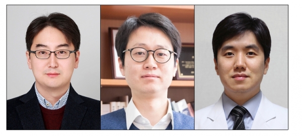 (왼쪽부터)한국과학기술연구원(KIST) 바이오닉스연구센터 김형민 박사, 경희대학교 한의학과 김선광 교수, 한림대학교동탄성심병원 신경과 김재호 교수