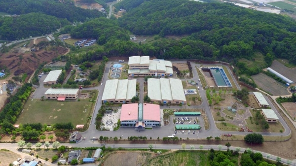 한국수자원공사는 오는 29일 '재난대응 안전한국훈련'을 실시한다. (훈련이 실시되는 강원도 횡성군 송전정수장 전경)