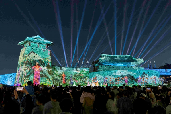 2024 국가유산 미디어아트 수원화성(사진제공=수원문화재단)