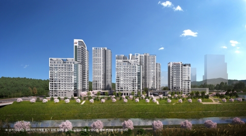 힐스테이트 도안리버파크 2차 5단지 투시도.[현대건설]