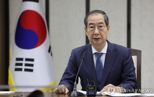한덕수 국무총리가 21일 오전 정부세종청사에서 열린 국정현안관계장관회의에서 발언하고 있다.