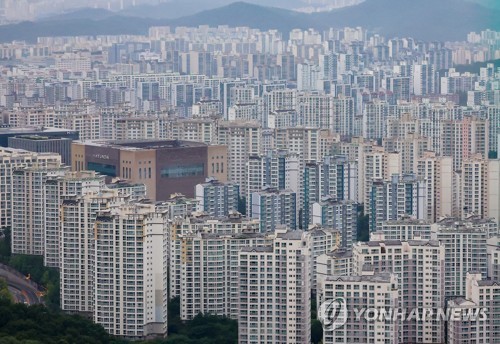 분당 일대 아파트 단지들의 모습.[연합]