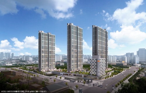 e편한세상 동인천 베이프런트 투시도.[DL건설]