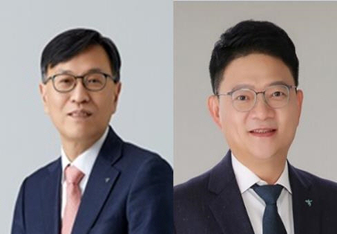(왼쪽부터)김용석 하나캐피탈 대표 후보자, 양동원 하나저축은행 대표 후보자. [사진=하나금융그룹]