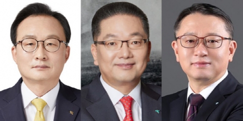 (왼쪽부터)이환주 KB국민은행장 후보, 이호성 하나은행장 후보, 정진완 우리은행장 후보. [사진=각 사]