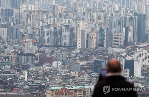 서울시내 아파트 들의 모습.[연합]