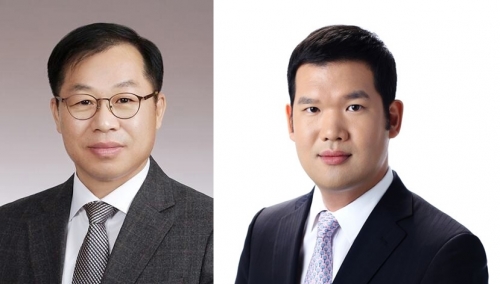 (왼쪽부터 가나다순) 정희민 포스코이앤씨 대표, 허윤홍 GS건설 대표.[각사]