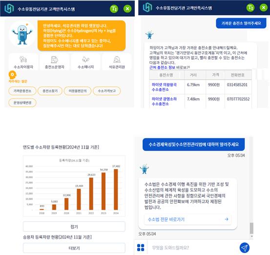 하잉 챗봇 접속 화면(사진제공=한국석유관리원)