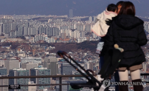 토지거래허가구역으로 묶인 서울시 강남구와 송파구 등지 아파트.[연합]