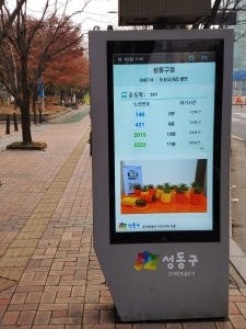 ▲ '우리동네 스마트 갤러리' 운영 모습 [사진= 성동구 제공]