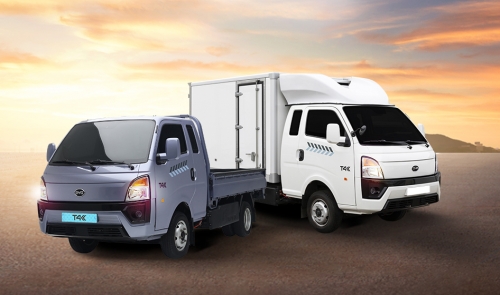 BYD 1톤 전기트럭 T4K 카고(왼쪽), 냉탑(오른쪽)