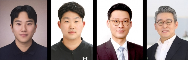 인하대 생명공학과 김응수·백영빈 교수 연구팀. (왼쪽부터) 장광진 바이오시스템융합학과 석사 졸업생, 박흥순 바이오시스템융합학과 석·박사 통합과정 졸업생, 백영빈 교수, 김응수 교수.