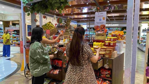 산업통상자원부(장관 안덕근)와 KOTRA(사장 강경성)는 한국식품산업협회(회장 이효율)와 함께 이달 21일부터 일주일 간 '서울푸드 투고 인 뭄바이(SEOUL FOOD To-go in Mumbai)'를 진행한다. 행사장의 모습.