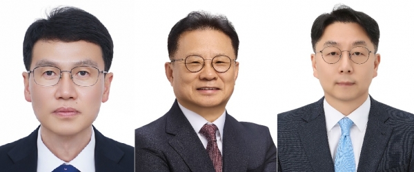 왼쪽부터 김세훈 동원산업 지주부문 신임대표, 장인성 기술부문 대표, 박상진 사업부문 대표. [사진 = 동원그룹]