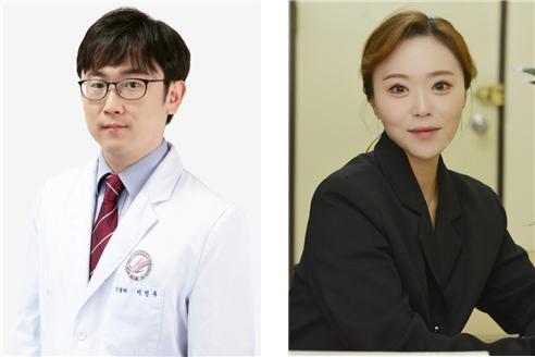 한림대학교성심병원 신경과 이민우 교수(좌) 한림대학교 의학과 생리학교실 안은희 교수(우)