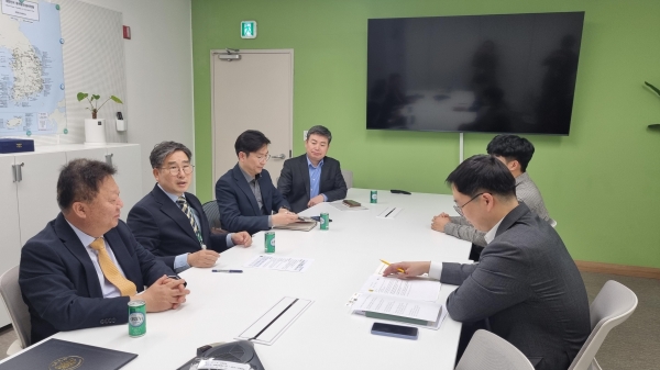 인천시, 전남, 충남 관계자 방문 협의 모습.