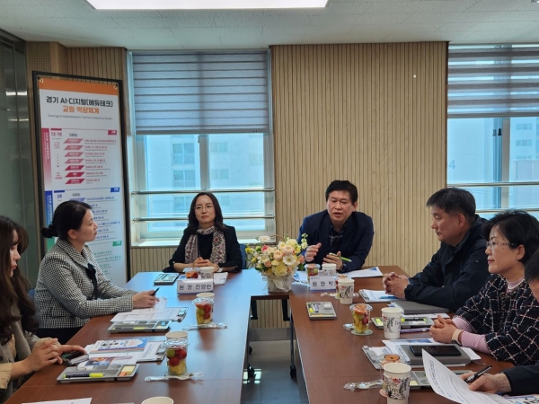 경기도교육청미래과학교육원(원장 박정행)이 3일 경기도교육청남부유아체험교육원(원장 진영란)과 유아 대상 과학체험 활성화를 위한 기관 간 소통 협의를 진행했다.