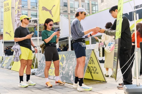 푸마 성수동 팝업 스토어 당시 이미지