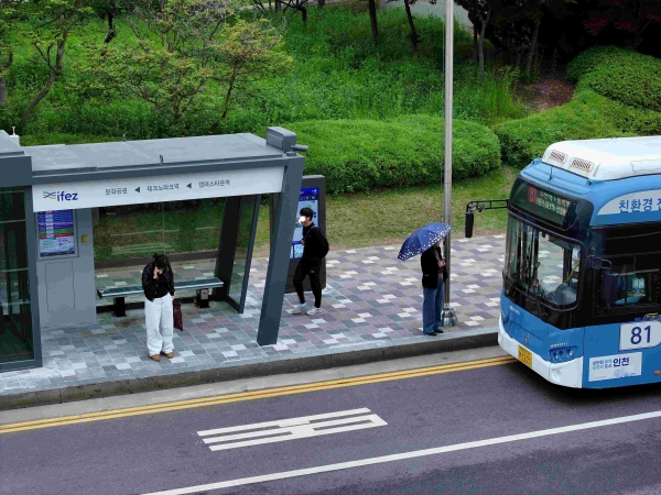 스마트쉘터 테크노파크역(사진제공=인천경제청)