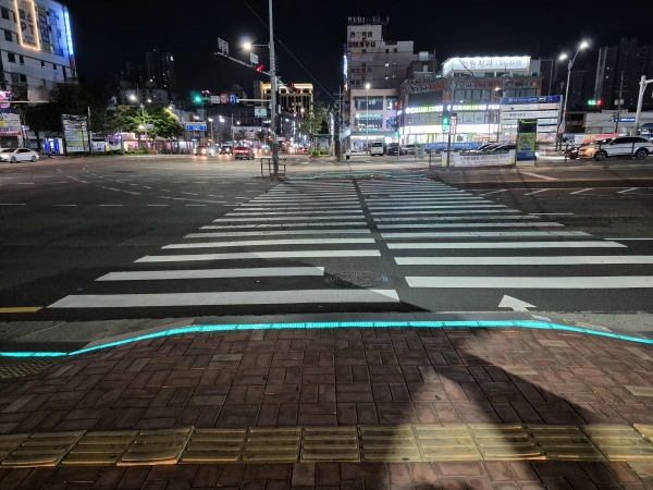 작전역 사거리 설치 모습(사진제공=인천시)