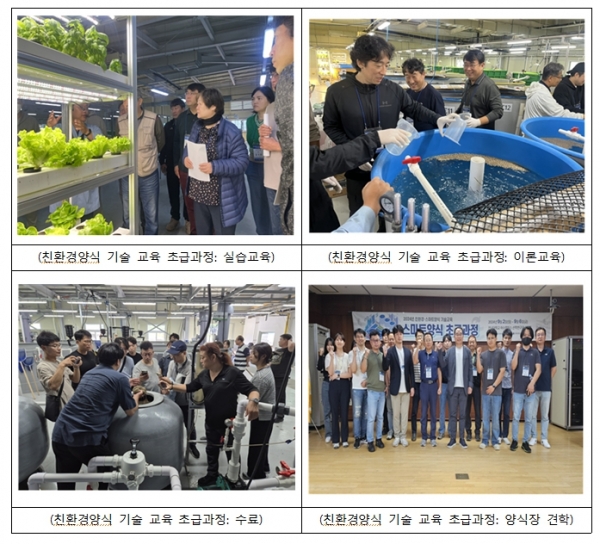 2024년 친환경양식 기술 교육 초급과정 모습(사진제공=한국어촌어항공단)