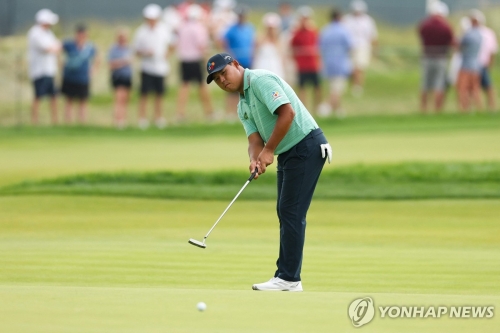 김시우, 메이저대회 US오픈 2R 공동 8위…선두와 5타차