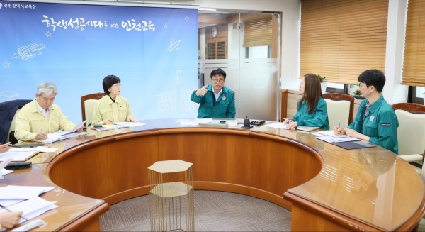 2025년 6월 20일 인천시 전역에 호우경보가 발효되고 시간당 30~50mm 이상의 강한 비가 내리는 가운데 도성훈 인천시교육감은 이날 오전 6시 긴급 대책회의를 열고 집중호우에 따른 학교 현장의 안전 대책을 점검하고 선제적인 대응 방안을 논의했다.
