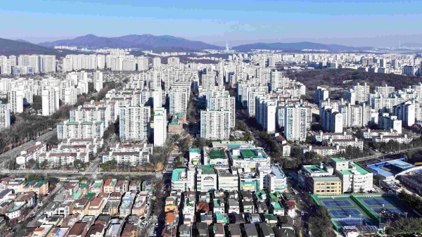 성남시 분당시가지 전경