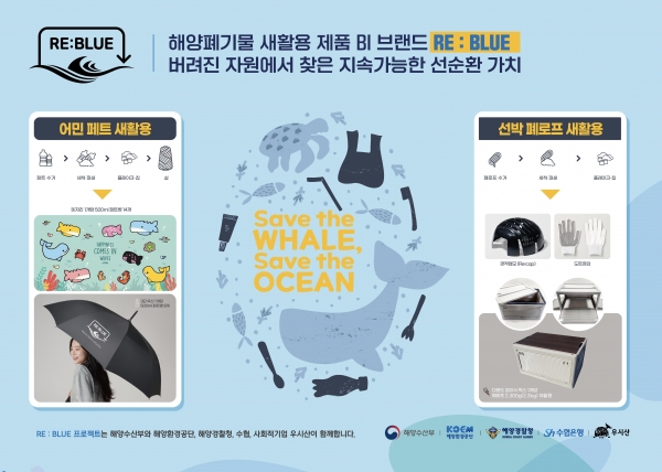 해양환경공단 오는 26일부터 29일까지 벡스코에서 개최되는 해양폐기물을 새활용한 친환경제품을 선보인다.