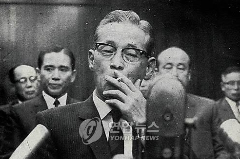 1966년 한국비료 헌납발표 당시의 이병철 회장